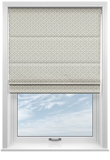 Rae Trellis, Greenery - Twist&Fit Roman Blind